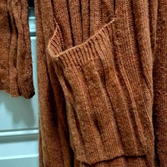 Madewell Cinnamon Ribbed Cardigan Sweater Size XX - Picture 5 of 8